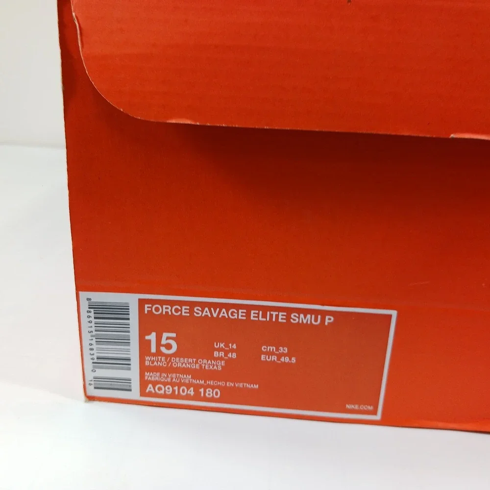Nike Alpha Menace Elite Texas Longhorns White Burnt Orange‎ Cleats Mens 15